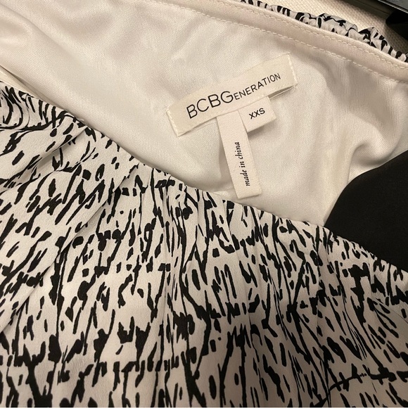BCBGeneration Black and White Dress Size XXS - Picture 4 of 4